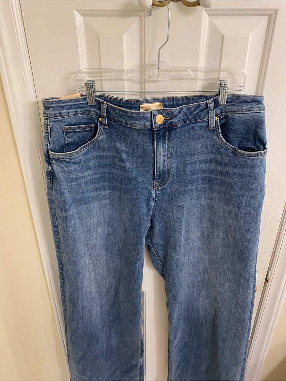 KUT FROM THE KLOTH WIDE LEG JEANS MEDIUM WASH WOMENS SIZE 16 TRENDY HIGH RISE - Picture 14 of 16